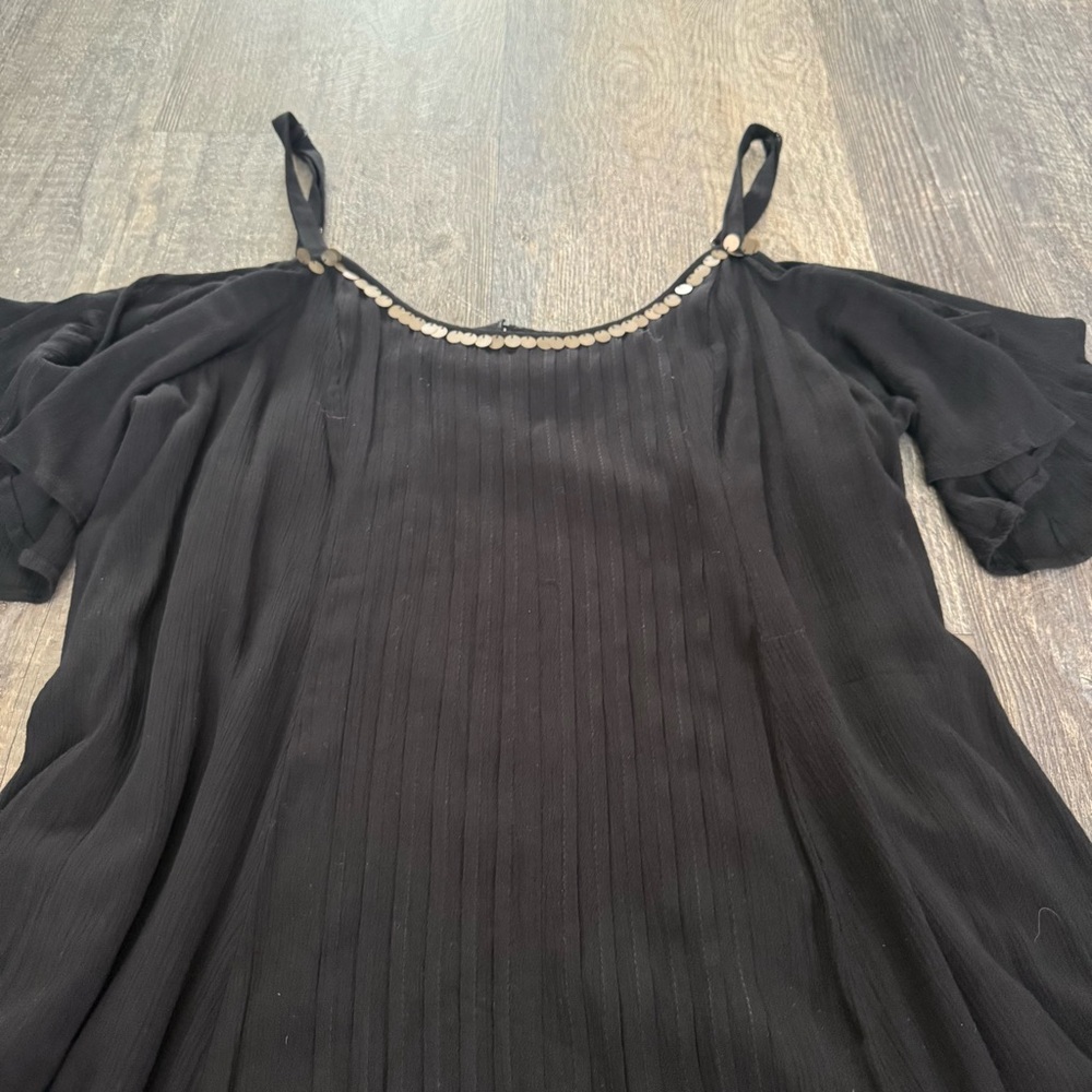 Torrid Black Cold-Shoulder Mini Dress - Picture 2 of 4